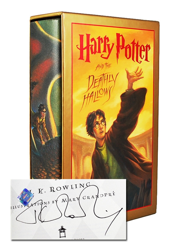 JK Rowling "Harry Potter and the Deathly Hallows" Signed First Edition